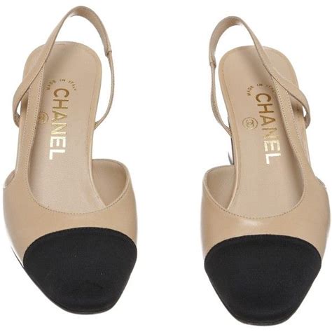 chanel slingback kitten heel|chanel slingback beige and black.